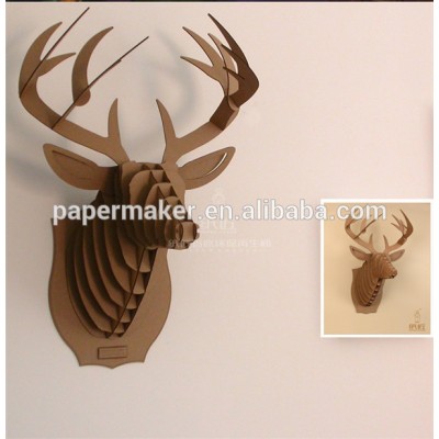 new design creative cardboard paper christmas deer head