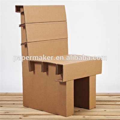 OEM school furniture students cardboard chair environment protection recyclable material