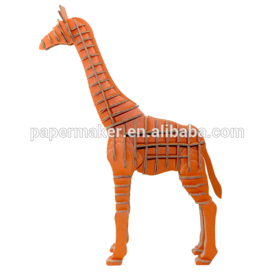 Paper promotional items kids educational giraffe puzzle toy