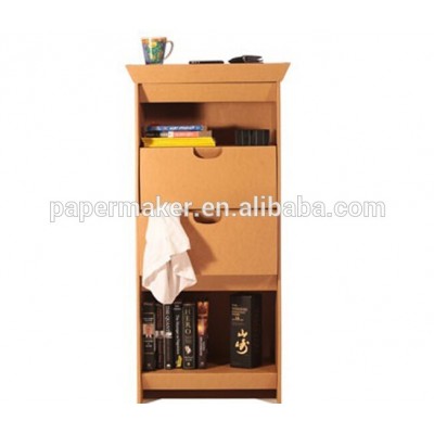 eco Home decor recyclable cardboard paper bookcase