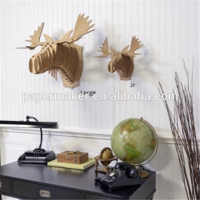 cardboard elegant customized 3d animal head