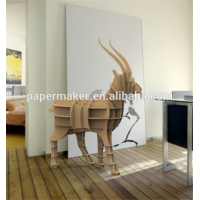 2015 DIY cardboard paper animal design bookshelf