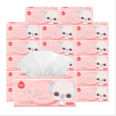 three-layer toilet paper family pack removable facial tissue paper