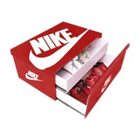 Custom logo AJ sneaker wooden giant shoe box shoe rack